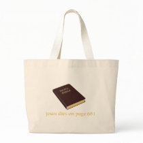 Jesus dies on page 681 bags by CarbonClothing Jesus dies on page 681 bags