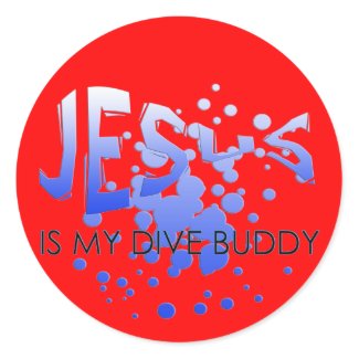JESUS DIVE BUDDY sticker