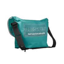JESUS Don't Leave Earth Without Him Commuter Bags