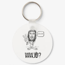 Jesus-Desenho, WWJD? Corrente chave porta chaves