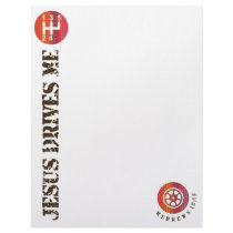 Jesus Drives Me letterhead paper by UpstreamDesigns Jesus Drives Me letterhead paper