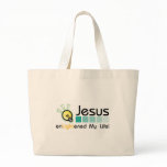 Jesus Enlightened My Life Bag bags