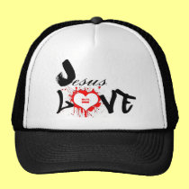 JeSUS equals love Hat hats