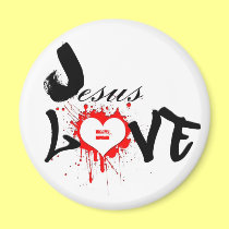 JeSUS equals love Magnet magnets