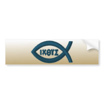 Jesus Fish Bumper Sticker