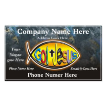 Jesus Fish Business Card - Customized