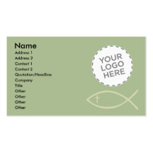 Jesus Fish Business Card Template