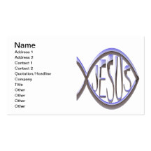 Jesus Fish Business Card Templates