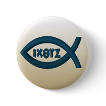 Jesus Fish Buttons