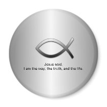 Jesus Fish Christian Ichthys Custom Scripture Magnets