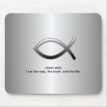 Jesus Fish Christian Ichthys Custom Scripture Mousepads