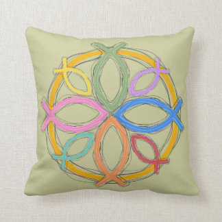 Christian Fish Symbol Pillows - Decorative & Throw Pillows Zazzle