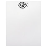 JESUS FISH DESIGN PERSONALIZED LETTERHEAD