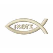 Jesus Fish embroidered shirts by cowboyannie Jesus Fish embroidered shirts
