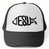 Jesus Fish Mesh Hat