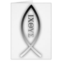 Jesus Fish - Ichthys - Christian cards