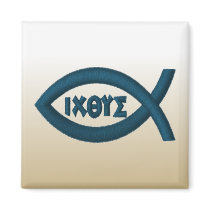 Jesus Fish Refrigerator Magnet