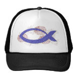 Jesus fish mesh hat