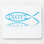 Jesus Fish Mouse Pad