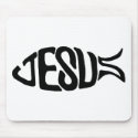 Jesus Fish mousepads