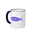 Jesus Fish (Mug Blue)