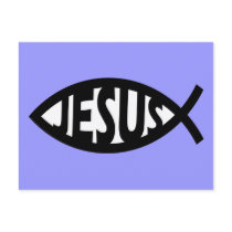 Jesus Fish postcards