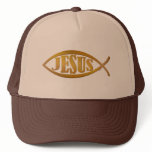 Jesus fish symbol christian gift mesh hats