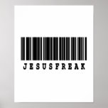 jesus freak barcode design print
