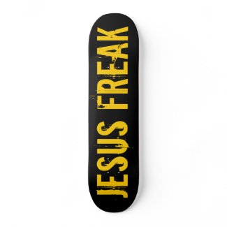 Jesus Freak Skateboard Yellow