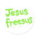 Jesus frees us stickers