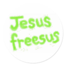 Jesus frees us stickers by SONshineCity Jesus frees us stickers