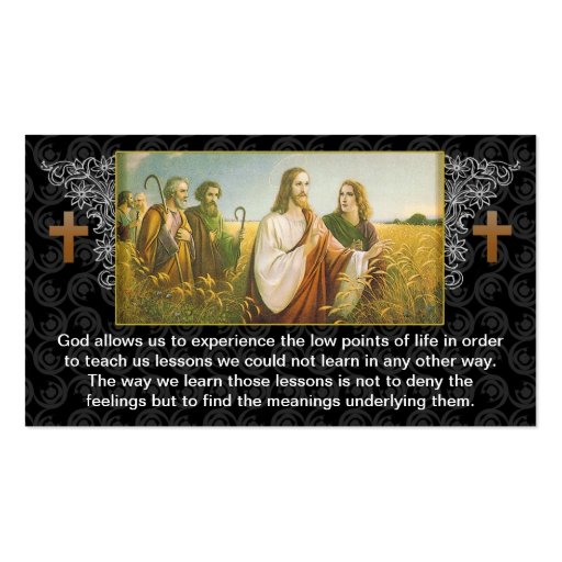 Jesus god religious business card design (front side)