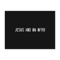 jesus had an afro postcards by funnycustomtshirts jesus had an afro postcards