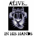JESUS HANDS CROSS DOVE - ALIVE..., IN HIS HANDS shirt