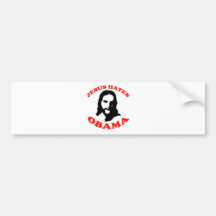JESUS HATES OBAMA BUMPER STICKERS
