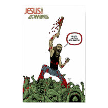 Jesus Hates Zombies "Amen" Print by StephenRL Jesus Hates Zombies "Amen" Print