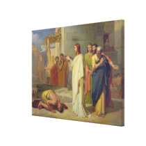 Jesus Healing the Leper, 1864 canvas prints