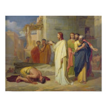 Jesus Healing the Leper, 1864 posters
