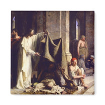 Jesus healing the sick Magnet by KitteasGallery Jesus healing the sick Magnet