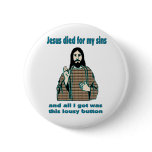 Jesus Humor buttons