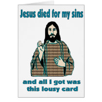 Jesus Humor Greeting Card