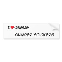 Jesus - I LOVE Jesus Bumper Stickers bumper stickers
