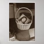 Jesus in a Basket Poster