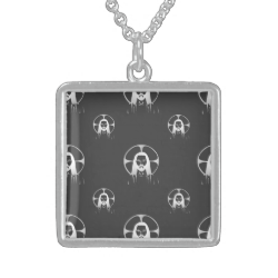 Jesus in Silver Necklace