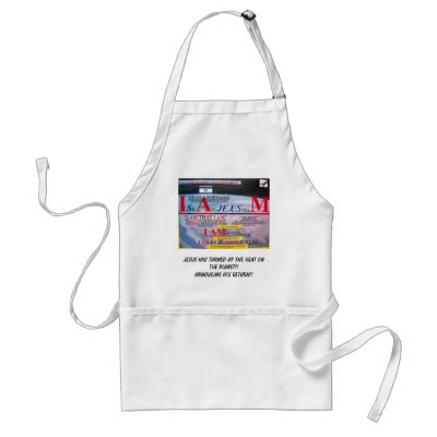 Jesus Is Cooking The Planet! Apron by fingerofAlmightyGod
