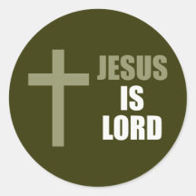 Jesus Is Lord and Savior and the Light Round Sticker