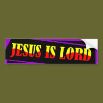Jesus is Lord bumper stickers