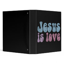 Jesus Is Love Vinyl Binders