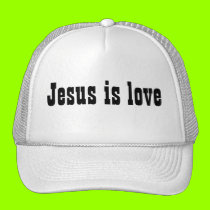 Jesus is love hats
