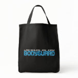 Jesus is my Bodyguard blanc bleu Bags